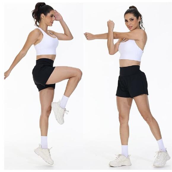 Blaosn Pants - Blaosn Flowy Running Shorts Women Workout Athletic Gym Yoga High Waisted S